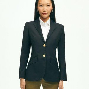Brooks Brothers Wool Sport Jacket Navy Single Breasted